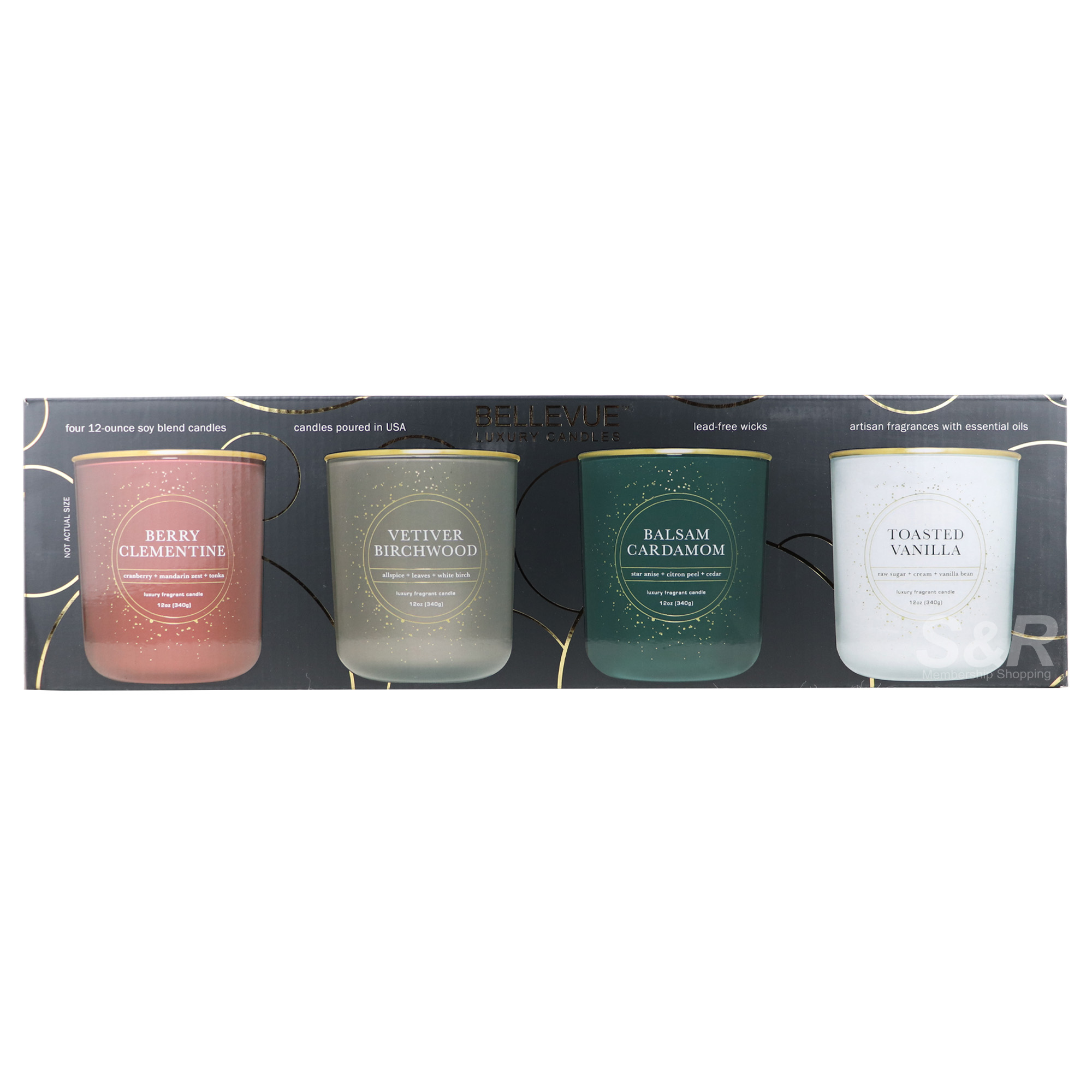 Bellevue Luxury Candles 4pcs